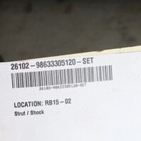 1997-2004 Porsche Boxster 986 Rear Strut Shock Absorbers Pair OEM 98633305120