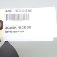 1997-1999 Porsche Boxster 986 Speedometer Cover Trim Leatherette Grey OEM