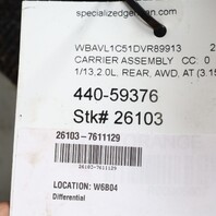 2012-2015 BMW X1 2.0 xDrive Rear Axle Differential Carrier 33107611129 OEM