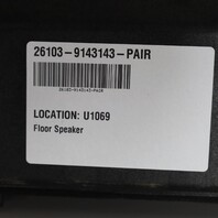 2008-2013 BMW 328i 335i M3 X1 Floor Speaker Subwoofer Set Pair 65139143143 OEM