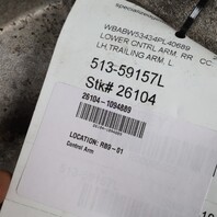 2001-2006 BMW 325i 330i M3 Z4 Left Rear Lower Control Arm Spring Perch OEM
