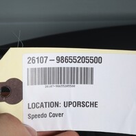 2000-2004 Porsche Boxster 986 Speedometer Cover Trim Leatherette Grey OEM
