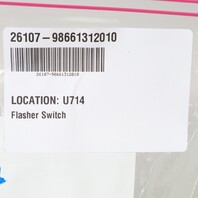 2002-2004 Porsche Boxster Emergency Flasher Hazard Switch 98661312010 OEM