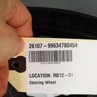 1999-2004 Porsche 911 996 Boxster Black 3 Spoke Steering Wheel 99634780454 OEM