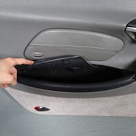 1999-2004 Porsche Boxster 986 Left Door Panel Leatherette Grey OEM