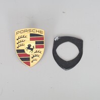 Porsche 911 Boxster Cayenne Hood Emblem Crest Badge OEM 99655921100