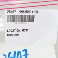 Porsche 911 Boxster Cayenne Hood Emblem Crest Badge OEM 99655921100