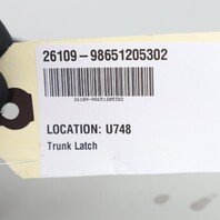 1997-2004 Porsche Boxster 986 Rear Trunk Lid Latch Lock OEM 98651205302