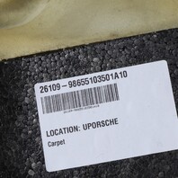 1997-2004 Porsche Boxster 986 Engine Firewall Carpet Black 98655103501 OEM