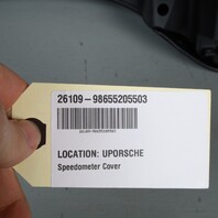 2000-2004 Porsche Boxster 986 Speedometer Cover Trim Leatherette Black OEM