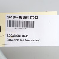 2000-2004 Porsche Boxster 986 Left Convertible Top Transmission OEM 98656117903