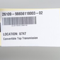 2000-2004 Porsche Boxster 986 Right Convertible Top Transmission OEM 98656118003
