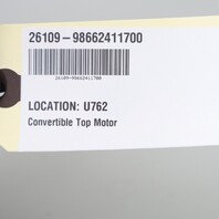 2000-2004 Porsche Boxster 986 Convertible Top Transmission Motor OEM 98662411700