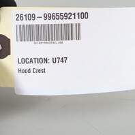 Porsche 911 Boxster Cayenne Hood Emblem Crest Badge OEM 99655921100