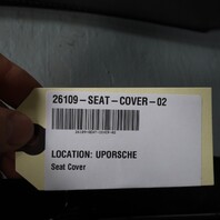 1997-2004 Porsche 911 996 Boxster 986 Seat Backrest Outer Cover Black OEM