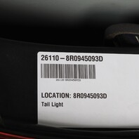 2013-2017 Audi Q5 Left Driver Tail Light Lamp 8R0945093D OEM