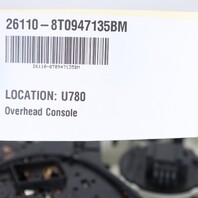 2013-2015 Audi A5 A4 Q5 Dome Light Sunroof Switch 8T0947135BM OEM