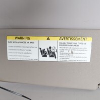 2007-2013 BMW X5 X6 Left Driver Sun Visor Grey OEM 51167278575