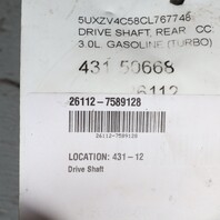 2014-2019 BMW X5 X6 xDrive Rear Drive Shaft 26107589128 OEM