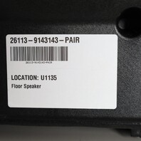 2008-2013 BMW 328i 335i M3 X1 Floor Speaker Subwoofer Set Pair 65139143143 OEM