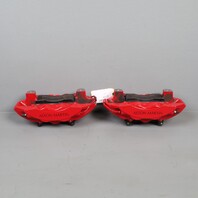 2019-2023 Aston Martin DB11 Volante 4.0 Rear Brembo Brake Caliper Set Red OEM