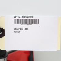 2006-2009 Volkswagen GTI Rabbit Left Tail Light Lamp 1K6945093E OEM