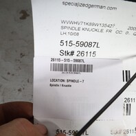 Audi A3 Q3 Jetta Golf Tiguan A3 Left Front Spindle Knuckle Hub OEM