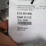 2012-2015 BMW 320i 328i 335i Left Front Spindle Knuckle Hub OEM 31216792287