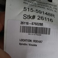 2012-2015 BMW 320i 328i 335i Right Front Spindle Knuckle Hub OEM 31216792288