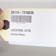 2013 BMW 335i Sunroof Drive Motor 67617316536 OEM