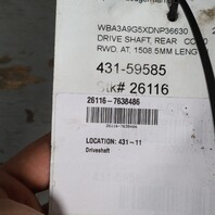 2012-2016 BMW 335i 435i RWD Automatic Rear Drive Shaft 26107633661 OEM