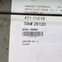 2013-2018 BMW 320i Rear Driveshaft Propeller Shaft OEM 26117609365
