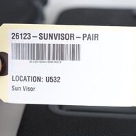 2011-2016 BMW 528i 535i 550i Sun Visor Set Pair Right / Left OEM 51168038165