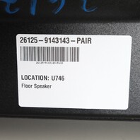 2008-2013 BMW 328i 335i M3 X1 Floor Speaker Subwoofer Set Pair 65139143143 OEM