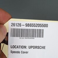2000-2004 Porsche Boxster 986 Speedometer Cover Trim Leatherette Grey OEM