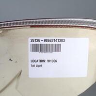 1997-2004 Porsche Boxster 986 Left Driver Rear Tail Light 98663141303 OEM NOTE