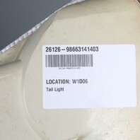 1997-2002 Porsche Boxster Right Passenger Tail Light 98663141403 OEM NOTE