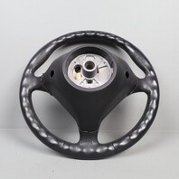 1999-2004 Porsche 911 996 Boxster Black 3 Spoke Steering Wheel 99634780454 OEM