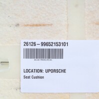 1999-2004 Porsche 911 Boxster Front Seat Backrest Cushion Black OEM
