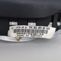 2000-2004 Porsche 911 996 Boxster 986 3 Spoke Steering Wheel Airbag Black OEM