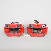2000-2012 Porsche Boxster Cayman Front Brake Calipers Brembo Pair Red OEM