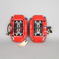 2000-2012 Porsche Boxster Cayman Front Brake Calipers Brembo Pair Red OEM