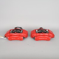 2000-2012 Porsche Boxster Cayman Front Brake Calipers Brembo Pair Red OEM