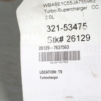 2017-2019 BMW 230i 330i 430i 530i 2.0 Turbo Turbocharger OEM 11657637563