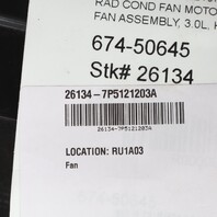 2011-2018 Porsche 958 Cayenne 3.0 Hybrid Engine Radiator Cooling Fan OEM