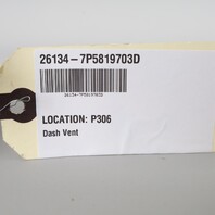 2011-2018 Porsche Cayenne 958 Left Outer Dashboard Air Vent OEM 7P5819703D