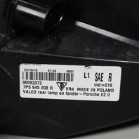 2015-2018 Porsche Cayenne Right Passenger Tail Light OEM 7P5945208R