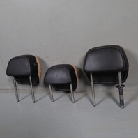 2011-2018 Porsche Cayenne Seat Headrest Front Rear Set Black / Beige OEM