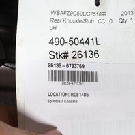 2011-2016 BMW 528i 535i 550i Left Rear Spindle Knuckle Hub 33326793769 OEM