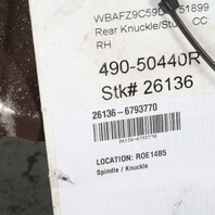 2011-2016 BMW 528i 535i 550i Right Rear Spindle Knuckle Hub 33326793770 OEM